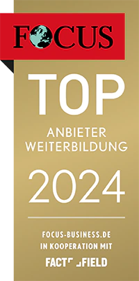 Focus Top Anbieter für Weiterbildung 2023 Focus Award 2023